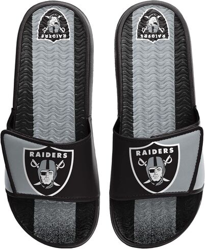 FOCO Los Angeles Rams NFL Mens Team Stripe Gel Slide - XL in Saudi Arabia