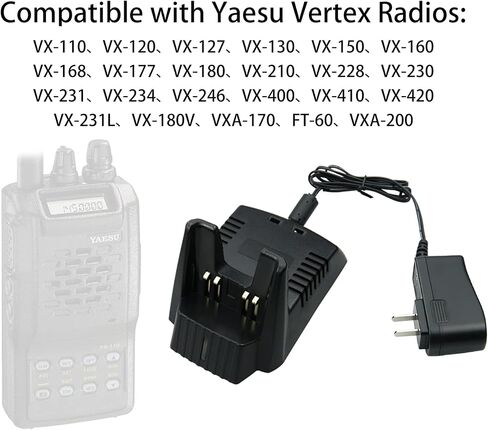 Yaesu/Vertex CD-30 شاحن وحدة واحدة سريع السرعة لراديو VX-160، VX-168، VX-170 ثنائي الاتجاه in Kuwait