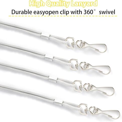 COTODO ID Black Lanyards Safety Badge Lanyard 36" with Swivel Hook 100 Pack in Saudi Arabia