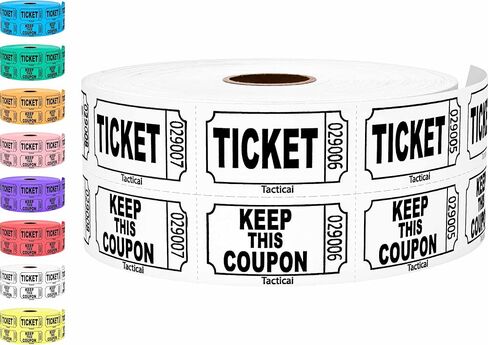 Tacticai 1000 Purple Raffle Tickets, Double Roll, Ticket for Events, Entry, Class Reward, Fundraiser & Prizes in Saudi Arabia