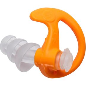 SureFire EP4 Sonic Defenders Plus filtered Earplugs, triple flanged design, reusable, Black, Small