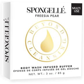 Spongelle Travel Size Spongette Body Wash Infused Buffer (Freesia Pear)