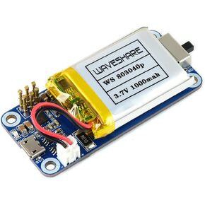 UPS HAT (C) for Raspberry Pi Zero Boards, Provides 5V Uninterruptible Stable Power, with Pogo Pin Connector