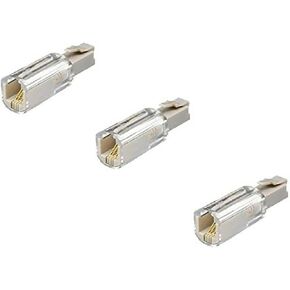 3 x Telephone Cord Detangler - 360 Degree Rotating Clear Phone Cord Detangler by Master Cables - Eliminate Twists and Tangles - Crystal Clear Design - Premium Quality Telecommunication Accessory
