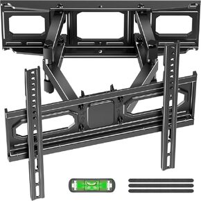EconoMe TV Wall Mount for Most 32-70 inch Flat Screen/LED/4K TVs, TV Mount with Swivel and Tilt Articulating Dual Arms, Full Motion TV Mount up to 16" Stud, Max VESA 400X400mm, up to 99lbs