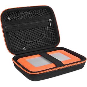 External Hard Drive Case for LaCie External Hard Drive, LaCie Rugged Mini 1TB/ 2TB/ 4TB/ 5TB, Felt Hard Portable Carrying Storage Case
