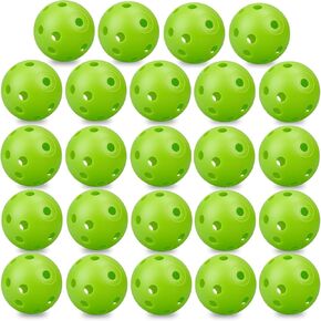 KOFULL Colored Golf Practice Ball, 50pack 42mm Hollow Sports Golf Training Balls Plastic Airflow Good for Your Pets-(Multicolor)