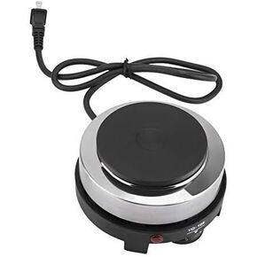 Small Hot Plates For Cooking Electric, Haofy Portable Single , Countertop Stove Infrared Stainless Steel - Black