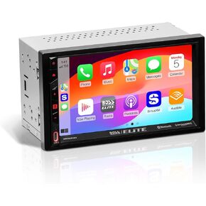 BOSS Audio Systems Elite BE7ACP.WX Double DIN Car Stereo Wireless Apple CarPlay Android Auto, 7 Inch Touchscreen, Sirius XM-Ready, Bluetooth