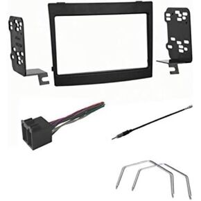 Double Din Car Stereo Install Dash Kit, Wire Harness, AM/FM Radio Reception Antenna Adapter, and Radio Removal Tool Made for 2004 2005 2006 Pontiac GTO