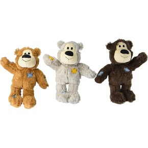 Kong Medium/Large Wild Knot Bear for Medium and Large Sized Breed Dogs (Pack of 3)