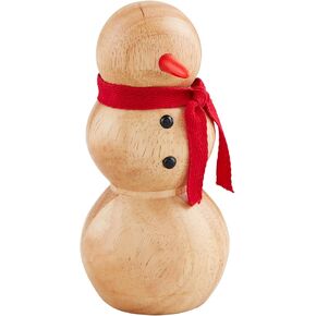Mud Pie Snowman Holiday Grinder Salt & Pepper, 5 1/2", TAN
