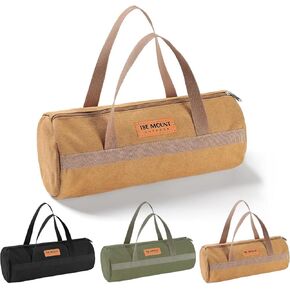 Tent Stake Bag, Tent Pole Bag, Tool Bags for Men, Tool Storage Bag, Small Canvas Tool Bag With Zipper for Outdoor, Hiking, Hunting and Others Tool Organizer Storage