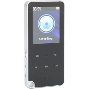 MP3 PlayerMP4 Player with Bluetooth 4.0, 1.8 Inch LCD Color Screen Digital Lossless MP3 Music Player with Headset for Walking Running, One Recording, Supports AMV, AVI
