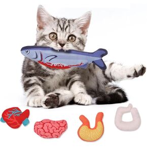 KOOLTAIL Cat Catnip Toys for Thanksgiving, 3 Pack Durable Soft Kicker Toy Filled with Natural Catnip, Interactive Bite Resistant Chew Teeth Cleaning Gift for Indoor Cats Kitten