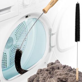 Holikme Clothes Dryer Lint Vent Trap Cleaner Brush, Flexible lint Remover, Long Coil Brush for Refrigerator