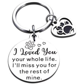 ZZP Rainbow Bridge Pet Memorial Gifts for Women Men Pet Lover Owner Friends Pet Loss Gifts Dog Cat Remembrance Bereavement Keychain Gifts Dog Memorial Gifts for Loss of Dog Pup Puppy Sympathy Gifts