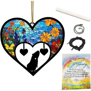 Guinea Pig Memorial Suncatcher, Personalized Pet Memorial Ornament with Name Date, Pet Passing Away Gift, Sympathy Gift for Loss of Guinea Pig, Bereavement Gifts for Loss of Pet