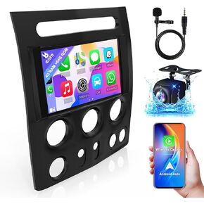 راديو سيارة 4G+64G Android 12 لسيارة Hummer H3 2005 2006 2007 2008 2009 2010، شاشة لمس 9 بوصة H3 ستيريو مع CarPlay اللاسلكي، Android Auto، GPS، WiFi، كاميرا احتياطية عالية الدقة، SWC، بلوتوث 5.2، راديو FM in Kuwait