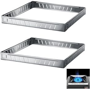 2 Pack Camping Stove Wind Guard Windscreen Blocker Compact Portable Detachable Windshield Wind Screen Block for Outdoor Gas Stoves Butane Burner Cooking BBQ Grill Hiking Picnic
