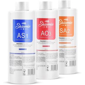 Marfort AS1 SA2 AO3 Aqua Peeling Solution Top Salon Skin Scrub Hydra Skin Scrub Special Solution Small Bubble Solution (3 x 400ml)