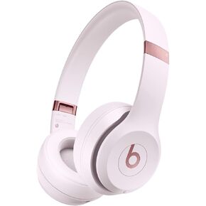 Beats Solo 4 - Wireless Bluetooth On-Ear Headphones, Apple & Android Compatible, Up to 50 Hours of Battery Life - Black & Gold
