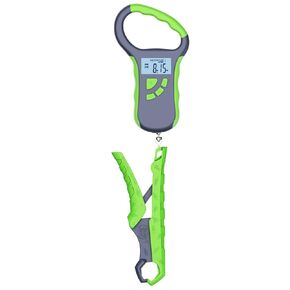 SNAIL TRAIL Fish Scale with 7.5'' Floating Lip Gripper, 50 lbs Digital Fishing Weigher with Hook & Clamp, Tournament Bass Culling Scale with 8 Srorage Bins, Boat Hanging Weight Scale, Gifts for Men