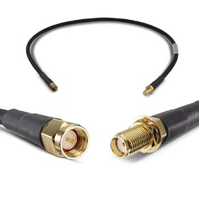 Proxicast 2 قدم SMA فائق المرونة ذكر إلى SMA أنثى منخفض الخسارة 50 أوم كابل توصيل متحد المحور / موسع الرصاص الهوائي لـ 5G/4G/LTE/Ham/ADS-B/GPS/RF استخدام راديو (ليس للتلفزيون أو WiFi) (ANT-141) -001-02)