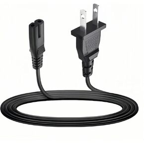 TV Power Cord 6.6ft Cable Compatible with for TCL Roku Smart LED LCD HD TV 24" 32" 40" 42" 43" 48" 50" 55" 60" 65" 75" 85" Inch TV- TCL Roku TV and More TV Power Cable Plug Supply Cord Replacement
