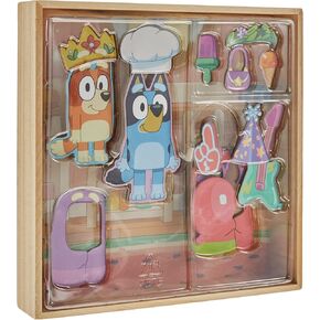 Bluey Magnetic Playset, Magnet Activity Toys, Great Birthday Parties, at-Home Activities, or Screen-Free Fun, Perfect Travel or Road Trip, Hours of Fun for Kids Ages 3, 4, 5, 6, Multicolor