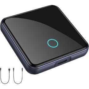 Apple Carplay Wireless Adapter, YNAK CarPlay Wireless Adapter for iPhone for Android, Apple CarPlay Adapter, Apple carplay Wireless Adapter for iOS 10+ and Andriod 11+, with Two USB C Cable 15cm