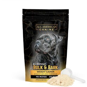 Dog Weight Gainer + Digestive Aid Formula, Natural Health Supplement Food Topper, Weight Gain Supplements for Dogs, & Dog Muscle Builder - 60 Servings