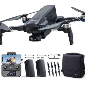 Holy Stone HS600D GPS Drones with Camera for Adults 4K,3 Axis Brushless Gimbal Drone,4K/30FPS Video, 48MP Photo, 80 Min Flight Time, GPS Return,20000Ft Transmission,QuickShot,Upgraded HS600