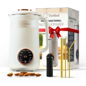 8 in-1 Nut Milk Maker, 32oz Homemade Almond, Oat, Coconut, Soy, Plant-Based Milks and Non-Dairy Beverages, Automatic Soybean Milk Machine with Delay Start/Keep Warm/Boil Water, Cream in Saudi Arabia