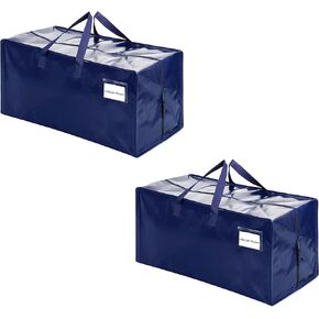 VENO 10 Pack Moving Bags w/Backpack Straps, Moving Boxes & Storage Bins Alternative, Packing Supplies, Camping Accessories Totes for Storage, Dorm Room Essentials Storage Bags (Blue, 10 Pack)
