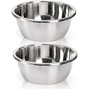 2 Pack Stainless Steel Dog Bowls, 26 Cup Deep Dog Water Food Bowl, 12" Wide Opening Thick Dog Bowls, Dishwasher Safe Heavy Duty Pet Bowls for Cats, Large X-Large Dogs