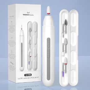 Electric Nail Drill, TOUCHBeauty Cordless Nail Drills for Acrylic Nails Professional, Cordless Electric Nail File for Acrylic Gel Nails, Portable Electric Nail Drill Machine for Home Salon
