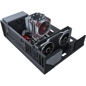 DIY Gaming Computer Case, ATX Open Chassis Case Rack for E-ATX/ATX/M-ATX/ITX Motherboards, Widely Body Heat Dissipation Design,Test Bench,Computer Motherboards Test Bench