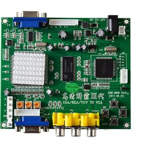 Wigearss Arcade Game RGB/CGA/EGA to VGA HD Game Video Output Converter Board for Arcade Game Monitor to CRT LCD PDP Projector