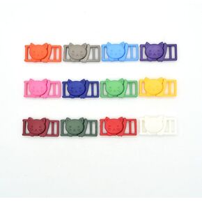 12pcs/pack 3/8" Cat-Head Plastic Safty Breakaway Buckles For Bra Cat Collar Paracord Webbing Garment Accessories