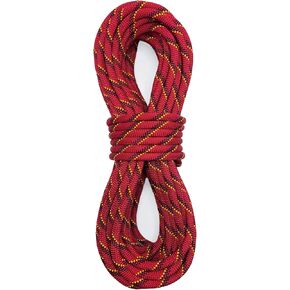 Static Climbing Rope 11mm UIAA Static Line Rappelling Rope 15M (50ft) Nylon Kern Mantle Rope for Escape Rope Rock Climbing, Mountain Tree Climbing, Hauling, Rescue