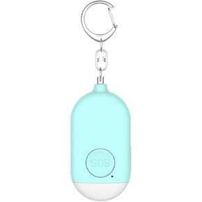 Waterproof Small Self Defense Key Chain Siren with Rechargeable 120dB SOS LED Light,Helps Elders & Kids EmergencyElderly Seniors Patient Disabled Handicapped Pink 1 Pack