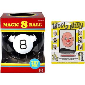 Mattel Games Magic 8 Ball Toys and Games, Retro Theme Fortune Teller, Ask a Question and Turn Over For Answer [Amazon Exclusive]