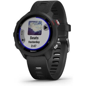 Garmin Forerunner 245 Music GPS Running Smartwatch, with Music and Running and Training Features, Black Band