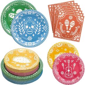 180PCS Hawaiian Aloha Party Supplies Set Serve 60, Luau Tropical Party Paper Plates and Napkins Kit for Summer Pool Beach Birthday Party Decorations, Includes Dinner Plates, Dessert Plates, Napkins