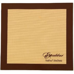 Excalibur ParaFlexx Ultra Silicone Reusable Non-Stick Drying Sheets for Food Dehydrators 14-Inch, Set of 4, Brown in Kuwait