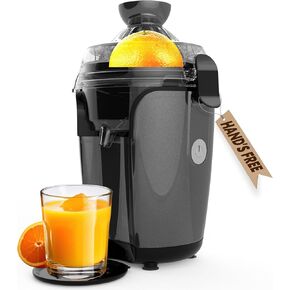 Eurolux Hands-Free Electric Citrus Juicer Machine, Orange Lime Grapefruit Lemon Squeezer, Easy to Clean.
