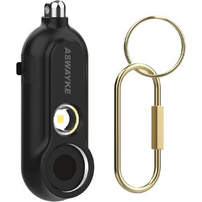 Personal Safety Alarm for Women Children– 125db Powerful Volume, 1000mah Battery Rechargeable, 0.5w High-Light LED, IPX5 Waterproof Safety Alarm (Black)