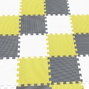 MQIAOHAM® 18 Pieces Puzzle Play Mats, Soft Baby Play Mat, Kids Interlocking Foam Floor Tiles, Toddlers Carpet Playmats G301018-101104112