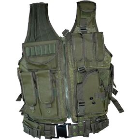 SNIPER Tactical Molle Vest, Choice of 5 Colors (Olive Drab)